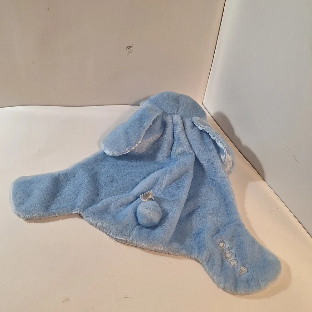 Baby Gund Huggybuddy Lovey My First Teddy Bear Blue Satin Plush Security Blanket